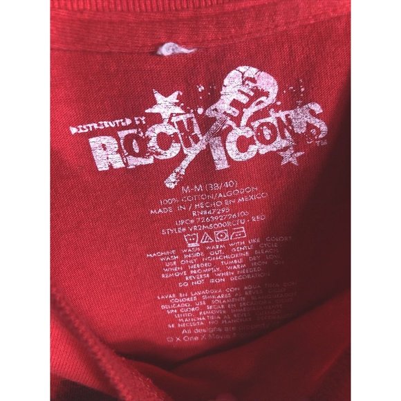 Vintage Bob Marley Rare Concert Shirt￼ Rock Icons Retro Red T-Shirt Size Medium - Picture 14 of 14